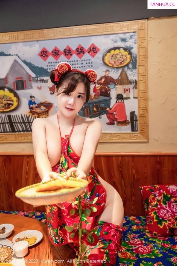 王格 王婉悠 [XiuRen]高清写真图 2023.01.12 No.6121 王婉悠Queen 布兜美臀第16张图片